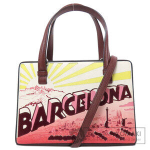 Loewe Postal City Handbag Calfskin Leather